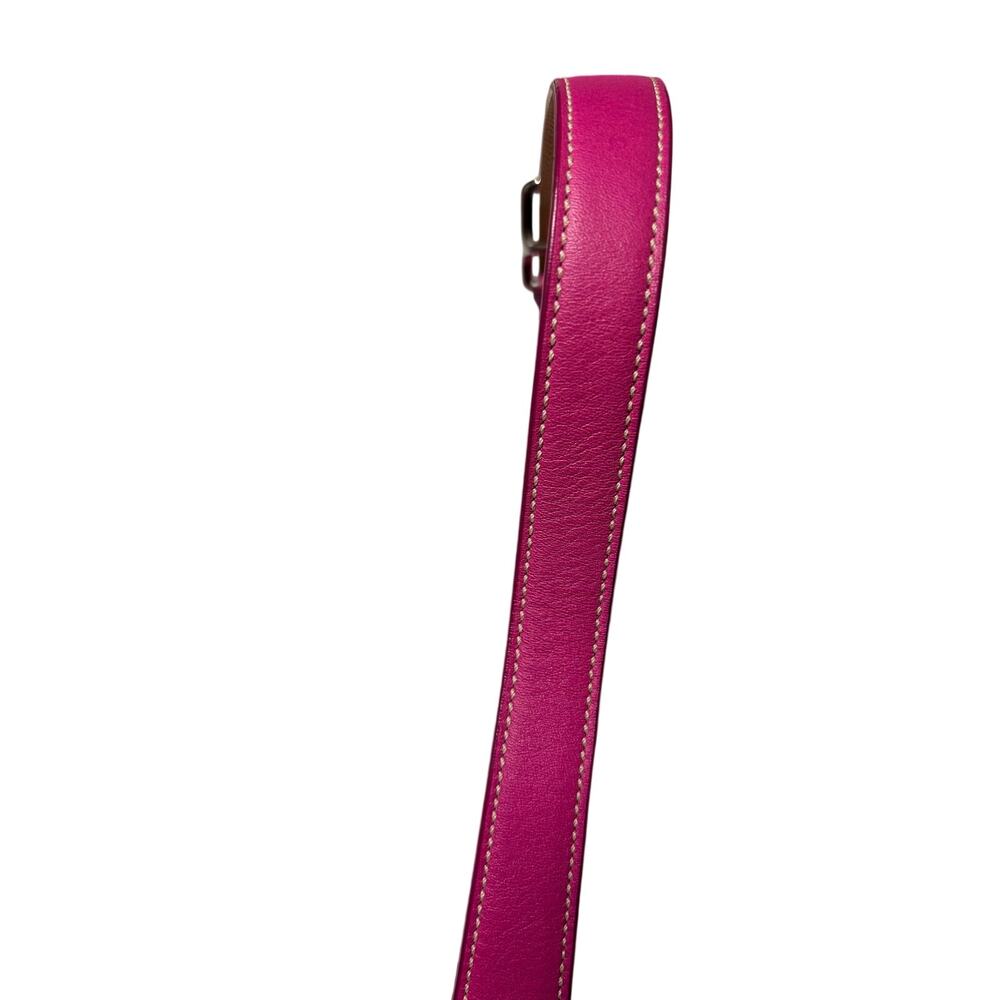 Coach Hampton Signature Baguette Demi Shoulder Purse in HOT PINK 6371 - Picture 4 of 16